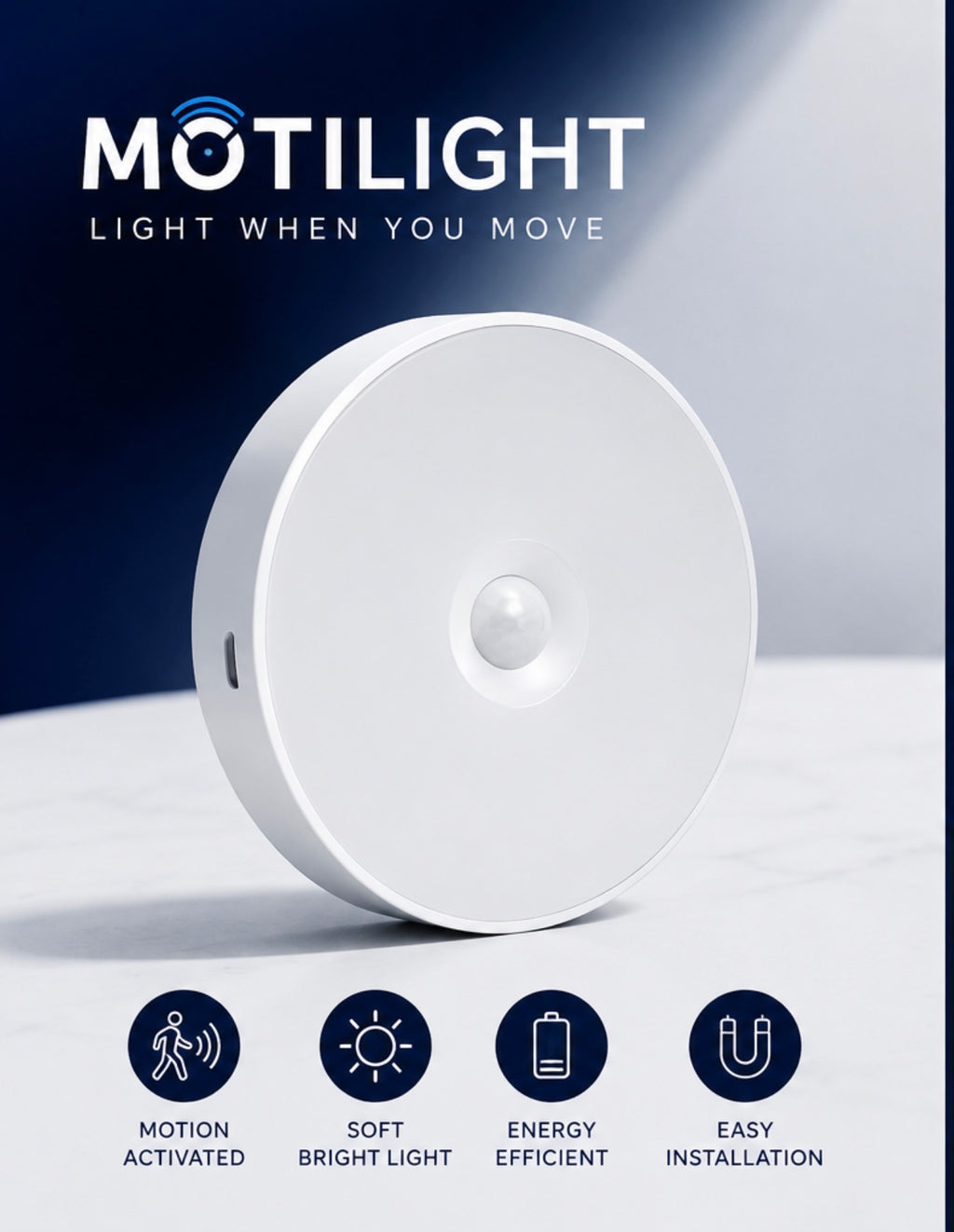 MOTILIGHT Round LED Sensor Light